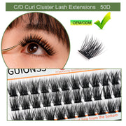IGUIONSS 50D C/D Curl Lash Clusters – Single Length 8–16mm