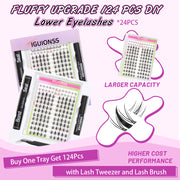 IGUIONSS DIY lash clusters with natural C Curl design for at-home lash application
