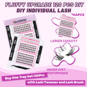 How to pick up IGUIONSS DIY lash clusters from the bottom of the lash band