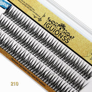 IGUIONSS 210L L Curl Lash Clusters – Single Length 10–15mm
