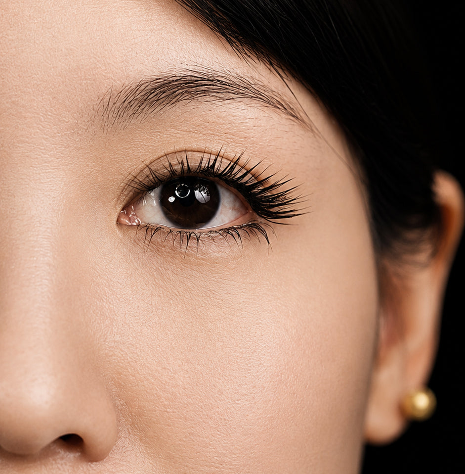 L curl lash application