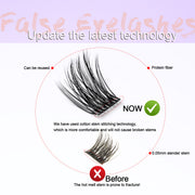 IGUIONSS 2850 DIY Cluster Lash Kit – 120 Clusters, Mixed Length 8–16mm, C/D Curl