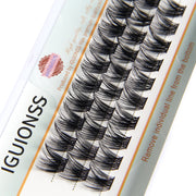 IGUIONSS IG2550 dense volume lash clusters with heat bonded bases