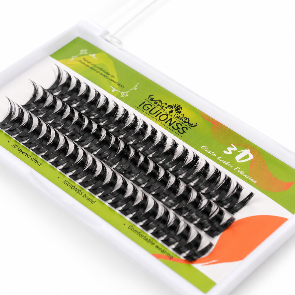 IG2750 dense volume lash cluster tray detail