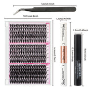 IGUIONSS mixed 30D 40D 50D lash kit dimensions and included tools