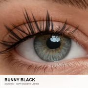 IGUIONSS Bunny Black soft magnetic lashes worn on eye
