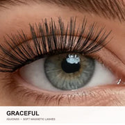 IGUIONSS Graceful soft magnetic lashes worn on eye
