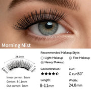 IGUIONSS Morning Mist soft magnetic lashes, 11mm maximum length and 24mm band width
