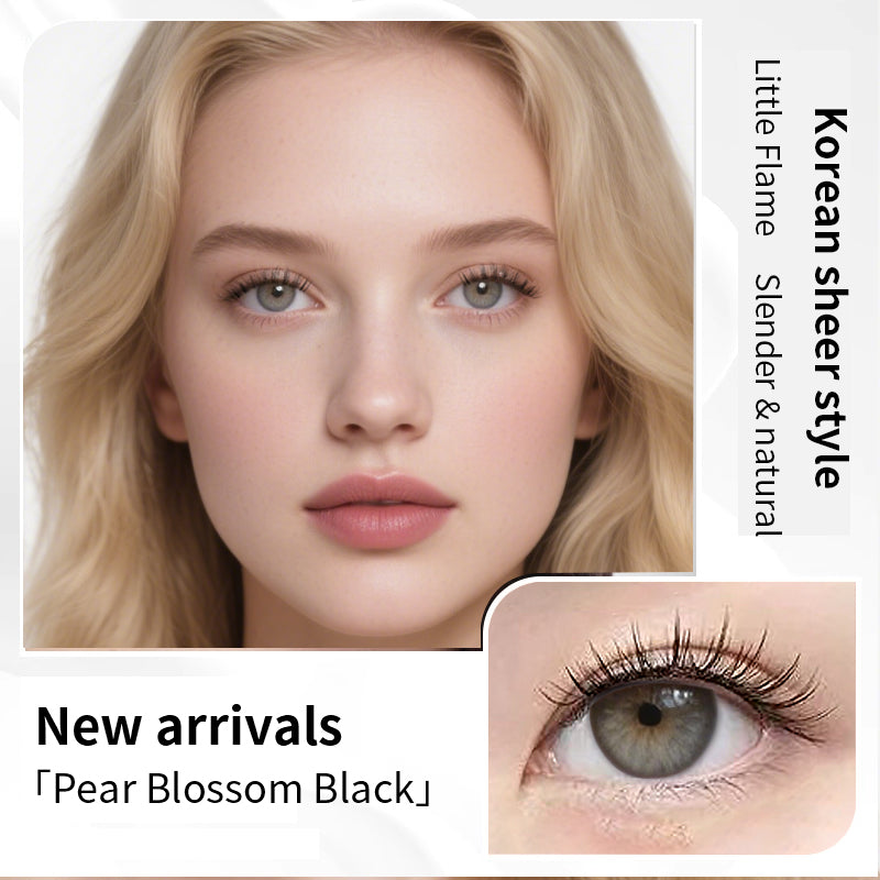 Pear Blossom Black soft magnetic lashes model reference