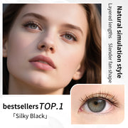 Silky Black soft magnetic lashes model reference