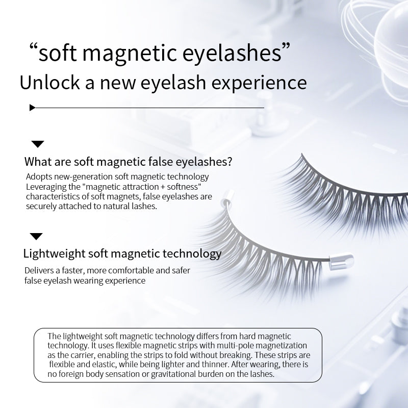 Soft magnetic lash band detail