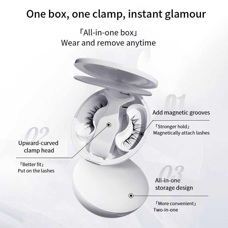 Soft magnetic lash kit case and applicator design