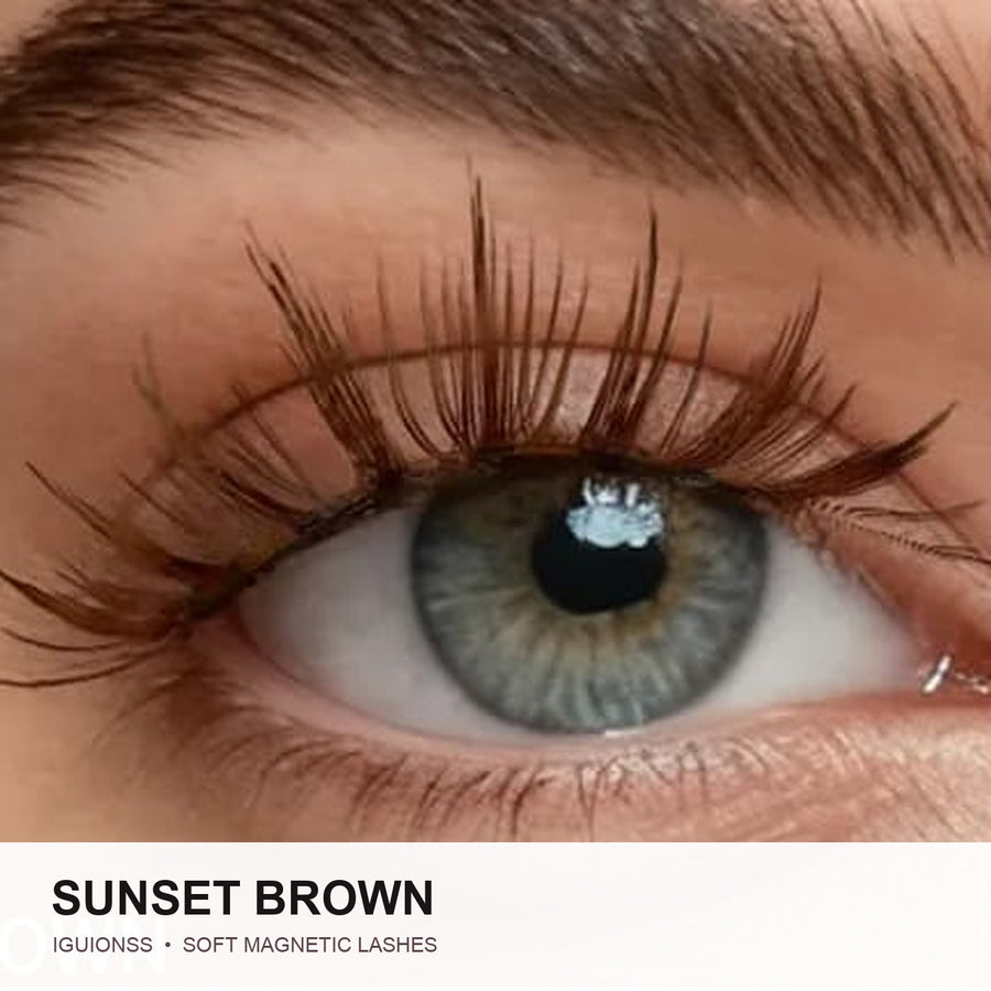 IGUIONSS Sunset Brown Soft Magnetic Lash Kit